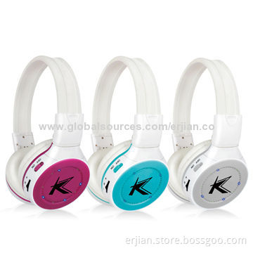 Wireless Earphone with 4-in-1 Functions of Stereo Bluetooth, TF Card Slot, FM Radio, Wired